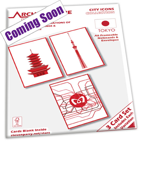 Singles Tokyo - 3  Card Set £9.99 Includes Senso Ji, Tokyo Skytree, Tokyo Metro Cards